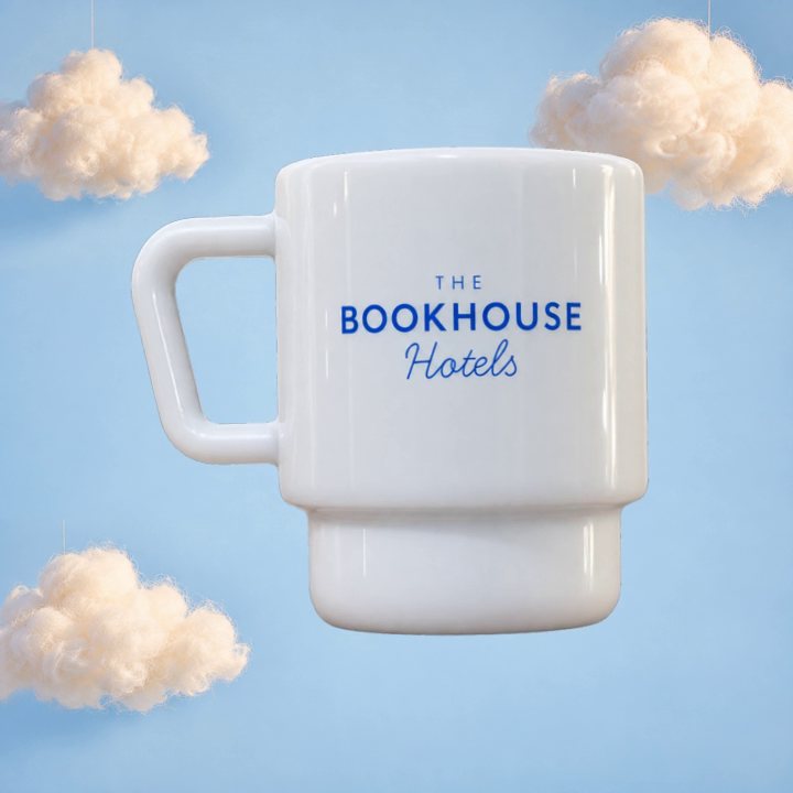 Blue Milk Glass Mug