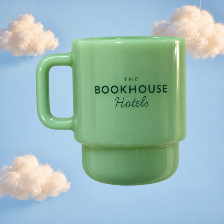 Green Milk Glass Mug